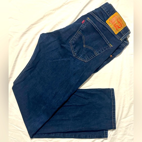 Vintage Levis 505 Blue Jeans - Regular Fit Straight Leg - Red Tab - Size 34 x 32 - Picture 6 of 6